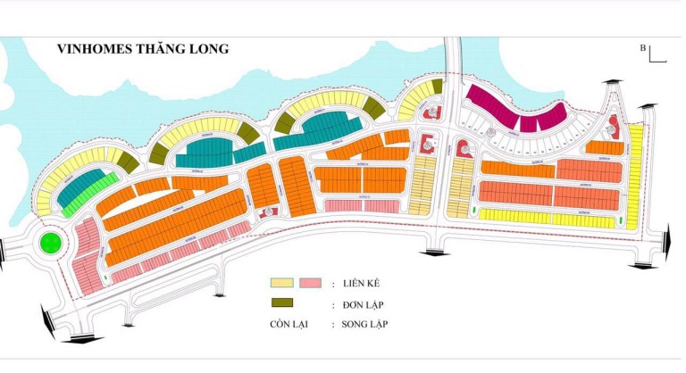 Sơ đồ mặt bằng chi tiết Vinhomes Thăng Long